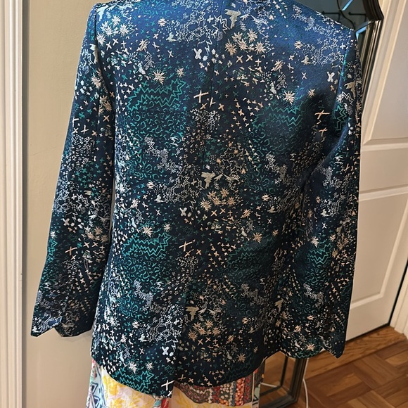 Zadic & Voltaire Navy - size 36 ZADIG & VOLTAIRE
Printed Notch Lapel Jacket - Picture 5 of 13